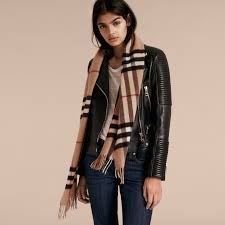 Long, rectangular shape offers many ways to drape, wrap, and knot. Women S Scarves Designer Scarves For Women Burberry Official Burberry Scarf Outfit Leather Jacket Outfits Scarf Outfit