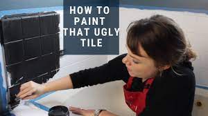 Yes you can, but first you need to find the right kind of paint and follow the right procedure to you can paint all types of tiles be they wall or floor tiles. How To Paint Tile Easy Bathroom Renovation Youtube