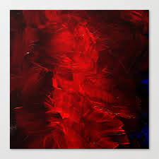 Red' was created in 1952 by ad reinhardt in color field painting style. Red Abstract Paint Corbin Henry Artist Canvas Print By Corbin Henry Society6