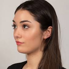 14K Yellow Gold 3MM Purple Swarovski Crystal Straight Post Nose Ring