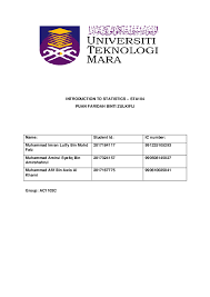 The researcher often transcribes and types the data into a computer file, in order to analyze it after interviewing. Doc Introduction To Statistics Sta104 Muhammad Arif Academia Edu
