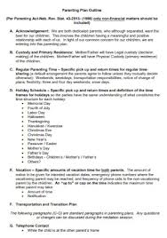 Scheduling employees for shifts can be complicated work, and that's especially true if you have a compassionate management style that takes employee needs into account. 33 Sample Parenting Plans In Pdf Ms Word