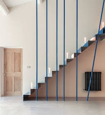 Escalier De Tole Pliee Bleu Paon Realise Sur Mesure Un Mas Provencal Architecte Interieur Mas Provencal Architecte
