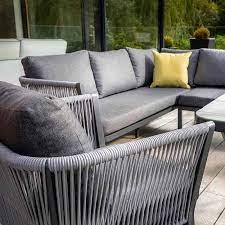 With just a few pieces of garden furniture, you can bring the style of your home into your outside space, whether it's a large lawn or a small balcony. Hartman Dubai Square Corner Dining Set