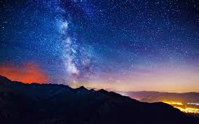 4k00:28aurora and milky way galaxy summer 85mm southwest sky time lapse sunrise simulated northern lights. Milky Way Stars Over Mountains Fondos De Escritorio Night Sky Wallpaper Star Wallpaper Milky Way