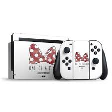 Minnie Mouse One Of A Kind Nintendo Switch Bundle Skin Nintendo Switch Accessories Nintendo Switch System Nintendo Switch