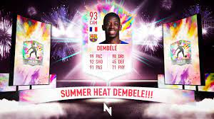 Nelle scorse ore ea sports ha rilasciato una nuova sbc summer heat che riguarda il fenomeno francese del barcellona ousmane dembele. Fan Voted 93 Cam Dembele Summer Heat Sbc Fifa 20 Ultimate Team Youtube