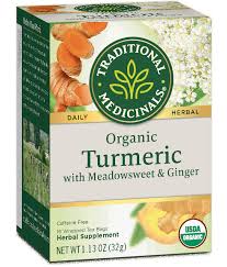 Swanson's turmeric supplement would be a last resort but you'd be better off buying a bag of turmeric root powder or buying fresh turmeric and grinding it up. Turmeric With Meadowsweet Ginger Traditional Medicinals Herbal Teas