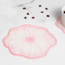 19cm Simple Heat Insulation Anti-Scald Table Mat Anti-Slip Oil Resistant  Easy Clean Bowl Coaster(