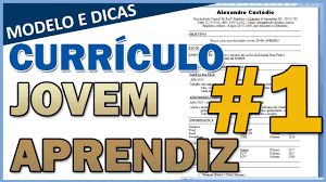 Jovem aprendiz como fazer curriculo. Jovem Aprendiz 3 Modelo De Curriculo Para Jovem Aprendiz Youtube