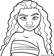 Coloriage princesse disney et dessin a imprimer. Coloriage Vaiana Princesse Disney Dessin Vaiana Moana A Imprimer