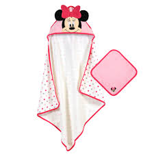 Kappa books disney bath time fun mini bath books finding dory, disney princess and mickey donald goes fishing, set of 3. Disney Minnie Mouse Baby Hooded Towel Washcloth 2 Piece Bath Set Walmart Com Walmart Com