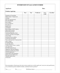 13 Evaluation Sheet Templates Free Sample Example Format