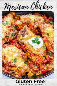 Mexican Chicken Gluten Free With Keto And Paleo Options Recipe Mexican Chicken Recipes Dairy Free Mexican Recipes Gluten Free Mexican Recipes
