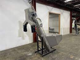 Used Schuma Elevator Hopper Conveyor, w/ Diverter | Plastic Machinery |  Used Plastic Equipment | Used Plastics Machinery