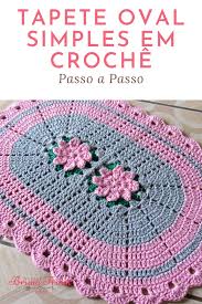 Tapete Simples Oval Em Croche Cinza Com Rosa Passo A Passo Bruna Frank Croche Em 2020 Tapete De Croche Simples Tapete Simples De Barbante Tapete De Croche Oval