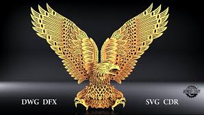 Download Multilayer Eagle Mandala Home Decor Wall Art Dwg Dxf Svg Etsy Home Decor Wall Art Mandala Wall Decor