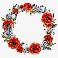 Flower Garlands Flower Clipart Red Watercolor Flowers Png Transparent Clipart Image And Psd File For Free Download Floral Print Design Flower Garlands Watercolor Flowers