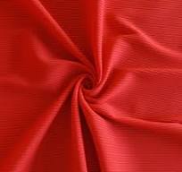 Tomato Red Ribbed Nylon Spandex Swimsuit Fabric