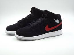 Air Jordan 1 Mid Gs Black Red White Ebay Sponsored Kids Nike Air Jordan 1 Mid Gs Size 6 5y 554725 065 Black Red Blue Sneakers Blue Air Jordans Retro Nike Air Jordan Retro