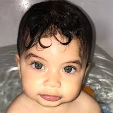Baby Boy With Green Eyes And Black Hair Pin On Cuties