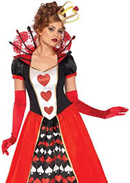 These temporary tattoos will be a sweet addition to your halloween playing card costume this year! Amazon Com Leg Avenue Women S Wonderland Queen Of Hearts Halloween Costume Clothing