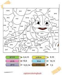 Coloring Page Color By Number Free Coloring Pages Math Coloring Worksheets Addition Coloring Worksheet Fun Math Worksheets