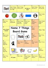 Board Game Name 3 Things Hard Worksheet Free Esl Printable Worksheets Made By Teachers Board Games Board Games For Kids Speaking Games