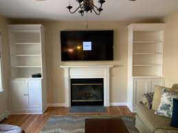 Ikea Havsta Storage Combo Hack Ikea Living Room Ikea Fireplace Fireplace Built Ins