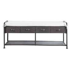 The requested url was rejected. Bank Im Industrial Stil Aus Metall Und Baumwolle B 126 Cm Schwarz Antik Wesley Maisons Du Monde