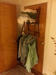 Old Wooden Folding Chair Upcycled For Storage And Hanging Clothes Over The Door Hanger On A Door We Wooden Folding Chairs Fold Out Chair Over The Door Hanger