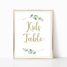 Printable Kids Table Wedding Sign Floral Kids Table Sign Etsy Signing Table Wedding Wedding Signs Kids Table Wedding