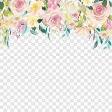 Floral Drop Watercolor Floral Clipart Floral Flower Png And Vector With Transparent Background For Free Download Floral Wreath Watercolor Floral Border Design Vector Flowers