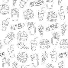 Fast food transparent images (24,466). Fast Food Pattern Can Be Used For Textile Website Background Royalty Free Cliparts Vectors And Stock Illustration Image 80395843