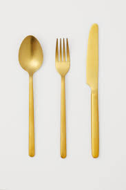 3 Pack Cutlery Gold Colored H M Us 2 H M Dinnerware Tableware Best Knife Sharpener