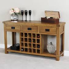 Rustic Oak Buffet With Wine Rack Wine Rack Cabinet Rustic Wine Racks Modern Buffet Table