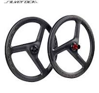 Ruedas de freno de disco de carbono SILVEROCK Trispoke 20 pulgadas 451 Centerlock 11 velocidades para bicicleta plegable Fnhon JAVA Minivelo juego de ...