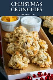 Christmas Crunchies Crunchy Cookies Flake Recipes Holiday Dessert Drinks