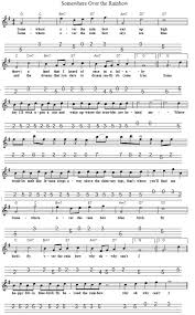 We give you 2 pages partial preview of somewhere over the rainbow for horn in f and piano music sheet that you can try for free. Somewhere Over The Rainbow Mandolin Tab Tenor Banjo Tabs