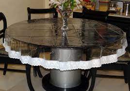 A good rule of thumb: Buy Griiham 4 Seater Round Transparent Table Cover Size 60 Inches Thickness 60 Gsm Online At Low Prices In India Amazon In