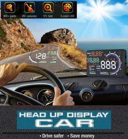 Car hud display - OBD hud (heads up) on board computer holographic displays  for the car 5,5" | Cool Mania
