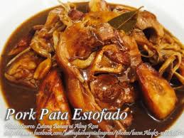 Pork Pata Estofado Panlasang Pinoy Meaty Recipes Recipe Estofado Recipe How To Cook Pork Pork