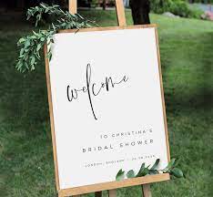 Modern Bridal Shower Welcome Sign Printable Minimalist Etsy In 2021 Modern Bridal Shower Bridal Shower Welcome Sign Bridal Shower