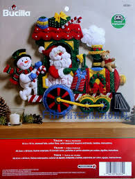 Bucilla Candy Express Train Felt Christmas Wall Hanging Kit Etsy In 2020 Christmas Wall Hangings Felt Christmas Bucilla