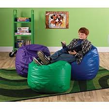 Colorful Overstuffed Bean Bag Chairs Bean Bag Chair Library Furniture Kid Spaces