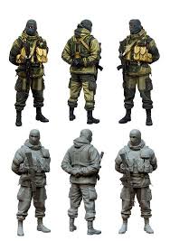 Russian Army Subversive 1 35 Scale Resin Model Figures Modern Russian Soldiers Tuskmodel Soldier Military Figures Military Units