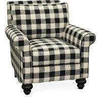 Sink into the comfortable curves of the back and arms. Black And White Buffalo Plaid Accent Chair Blake Rc Willey Furniture Store