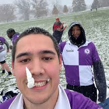 Finishing up the final action of the year with @kings.rugby alumni match!  T'was a snowy afternoon, but the social was warm and cozy with plenty of  food and revelry! Happy December everyone!