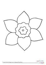 They would make a lovely classroom display, coloured or collaged and cut out. Daffodil Colouring Page 4 In 2021 Daffodil Color Coloring Pages Card Pattern