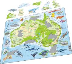 Where i have mentioned africa continent, oceans, deserts, territorial land of. A31 Australia Topographic Map Maps Of The World And Regions Puzzles Larsen Puzzles